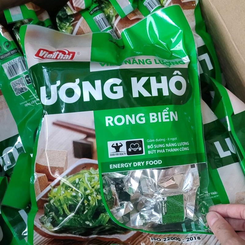 COMBO 2 Bịch Lương Khô Mix hạt dinh dưỡng (Hạt Óc Chó, Hạnh Nhân, Hạt Điều) và Rong Biển Việt Thái 350g/gói Ăn vặt  Viên Năng Lượng