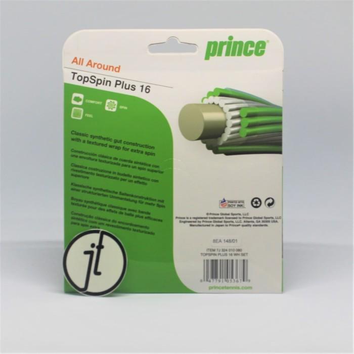 Senar Tenis Prince Top Spin Plus 16 White Tennis String 1