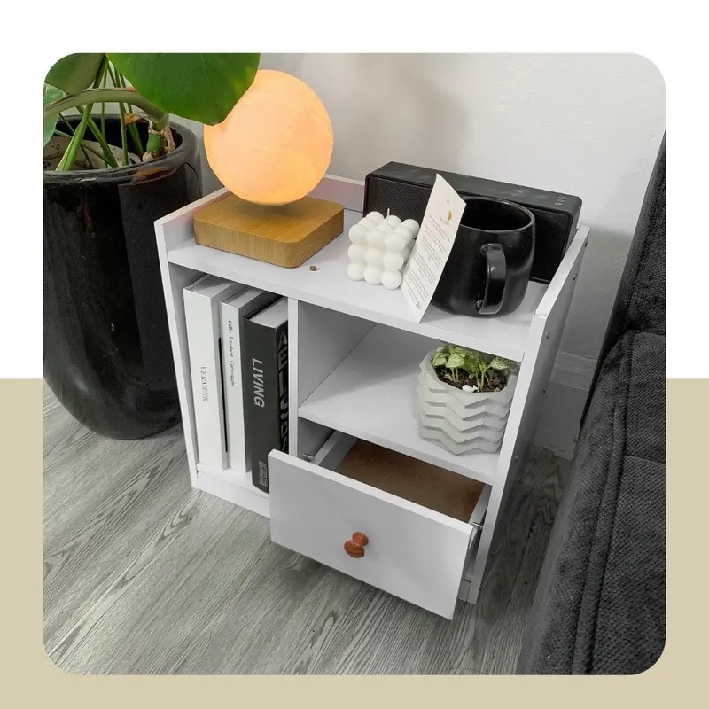 Túi Đầu Giường Gỗ MDF Cao Cấp Một Ngăn Tiện Lợi - Màu Vân Gỗ Tự Nhiên 5