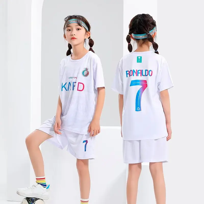 [Uhome]Kids World Cup Ronaldo Jersey Football Jersey Set Sports Children Football Uniform Soccer Training Suits