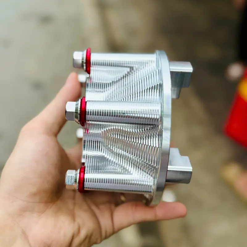 Cùi đĩa nhôm ATR Ex150 Malasia mẫu 3D phụ tùng - Nhôm Trắng - Phanh 4