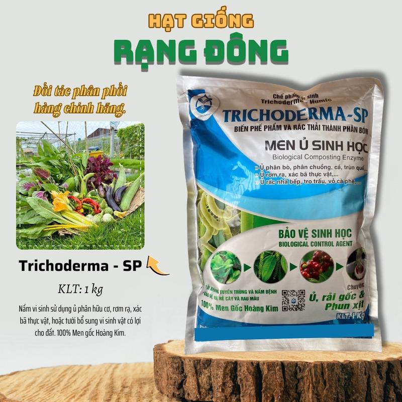 Men Vi Sinh Trichoderma TOTT (Túi 1kg) Tưới Bổ Sung Nấm Có Lợi Cho Cây, Ủ Phân Hữu Cơ - Hạt giống Rạng Đông