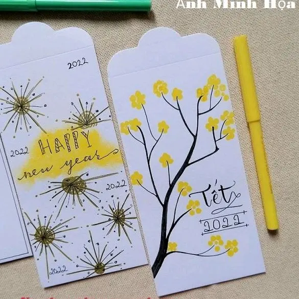 Lì xì trơn tự trang trí theo ý mình - Set 10 chiếc (Đọc kỹ mô tả sản phẩm) - BaoBinh86 Shop 2