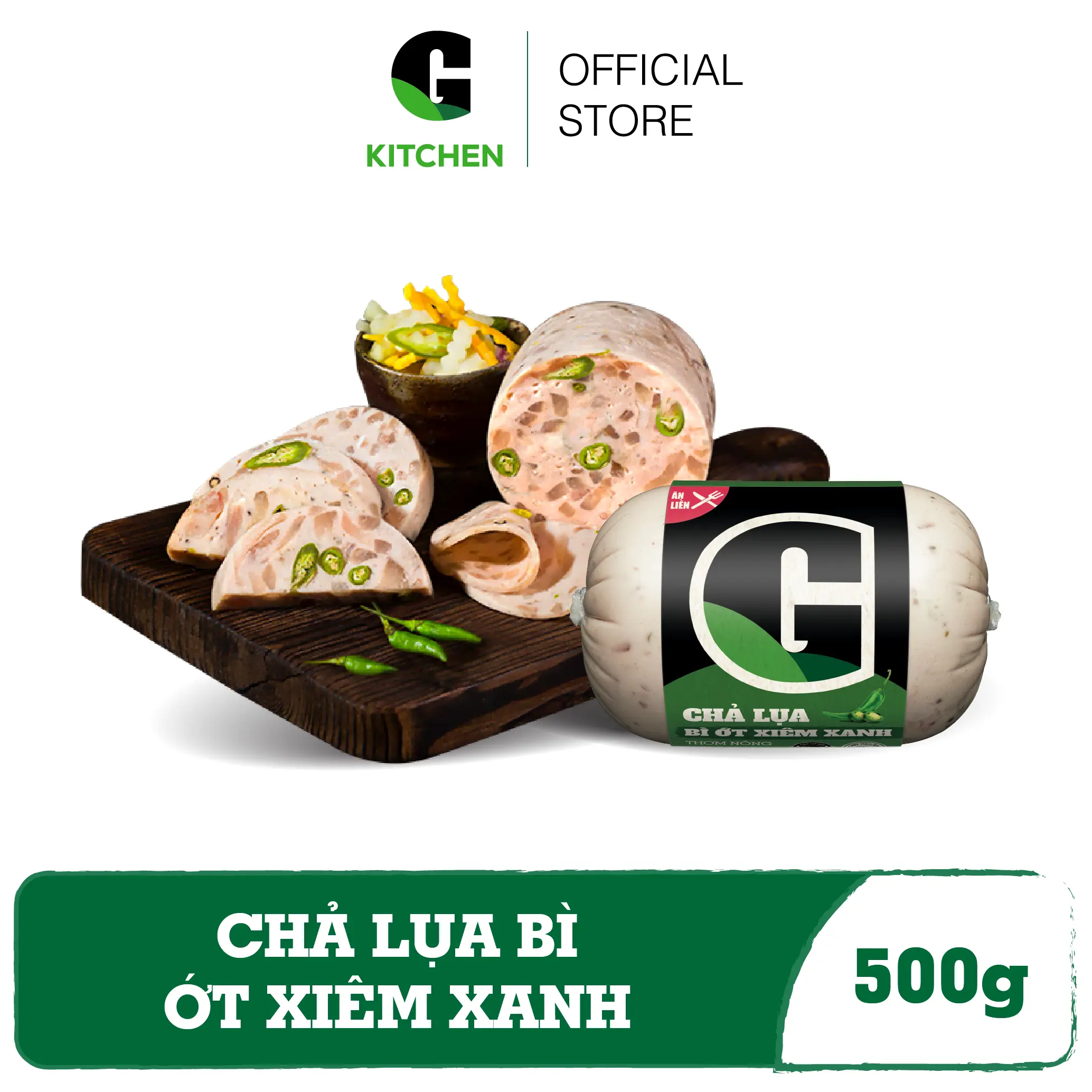 Chả Lụa Bì Ớt Xiêm Xanh G Kitchen 500g [GIAO HCM] - Food - Thịt heo