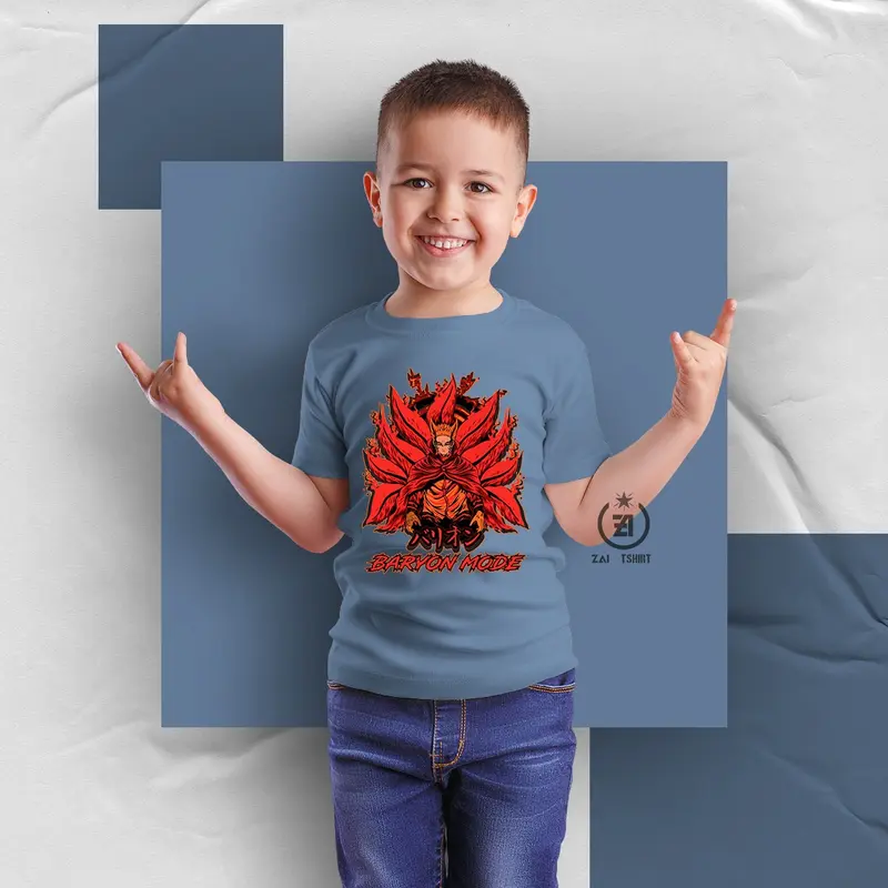 Baju anak laki laki ANIME NARUTO terbaru usia 4 5 6 7 8 9 10 11 tahun lucu Fashion 1