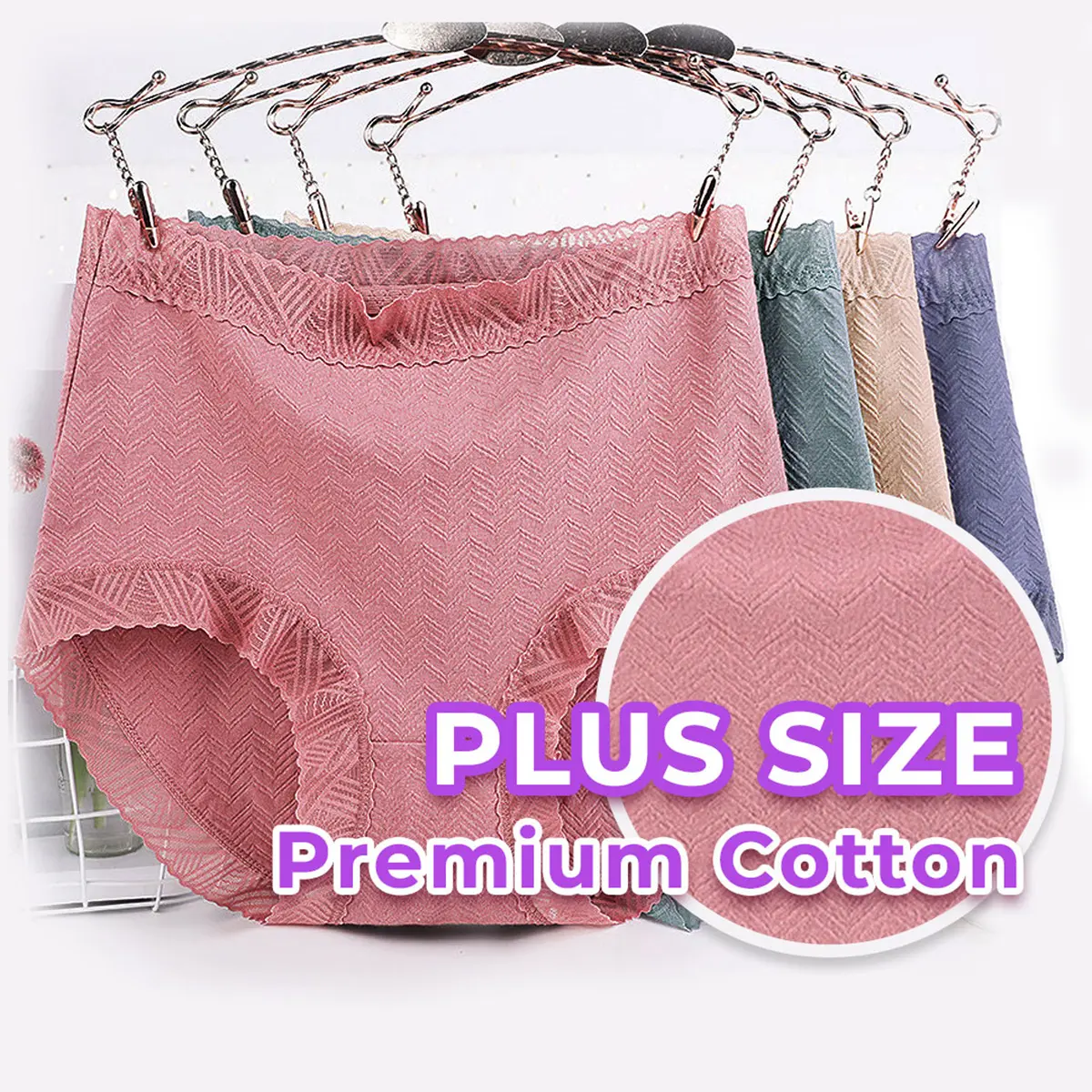 XL-6XL Premium Plus Size Panties Woman Underwear Women pants In Women's Large Size Spender Women Cotton Underware