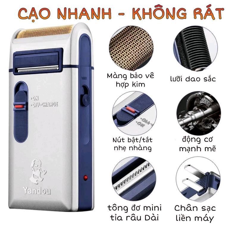 Máy Cạo Râu Yan-Dou Lưỡi Ngang Dành Cho Nam , Máy Cạo Râu Siêu Bền , Phong Cách Mạnh Mẽ