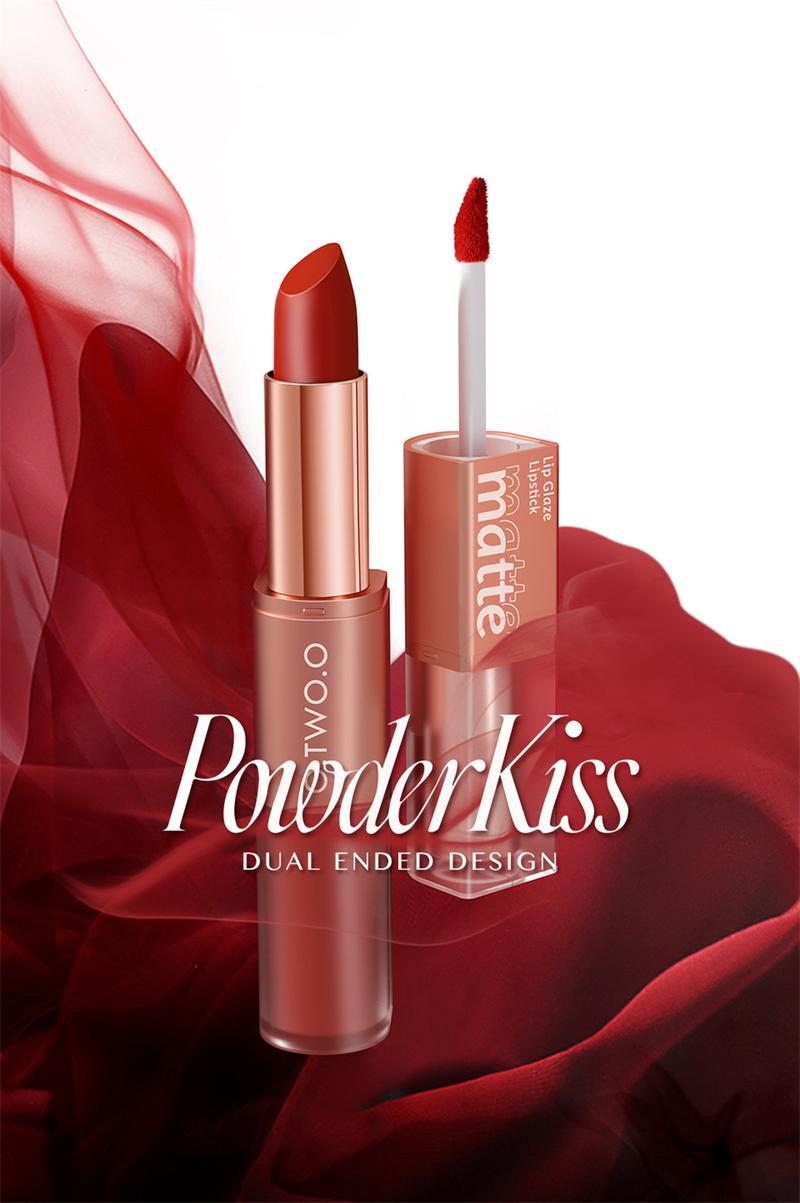 Product Introduction of 【COD】O.TW O.O 2-in-1 Soft Mist Double Sided Lip Mud Lipstick Waterproof Non Stick Cup Non Graduated Cup Velvet Mist Lipstick 16