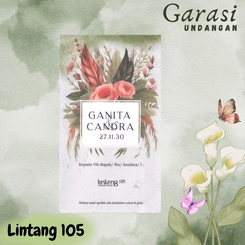 Undangan Pernikahan Pernikahan Lintang 105 Harga Murah Elegan Modern Paket Lengkap 100 PCS Gratis Label & Plastik - JanjiKita | Default