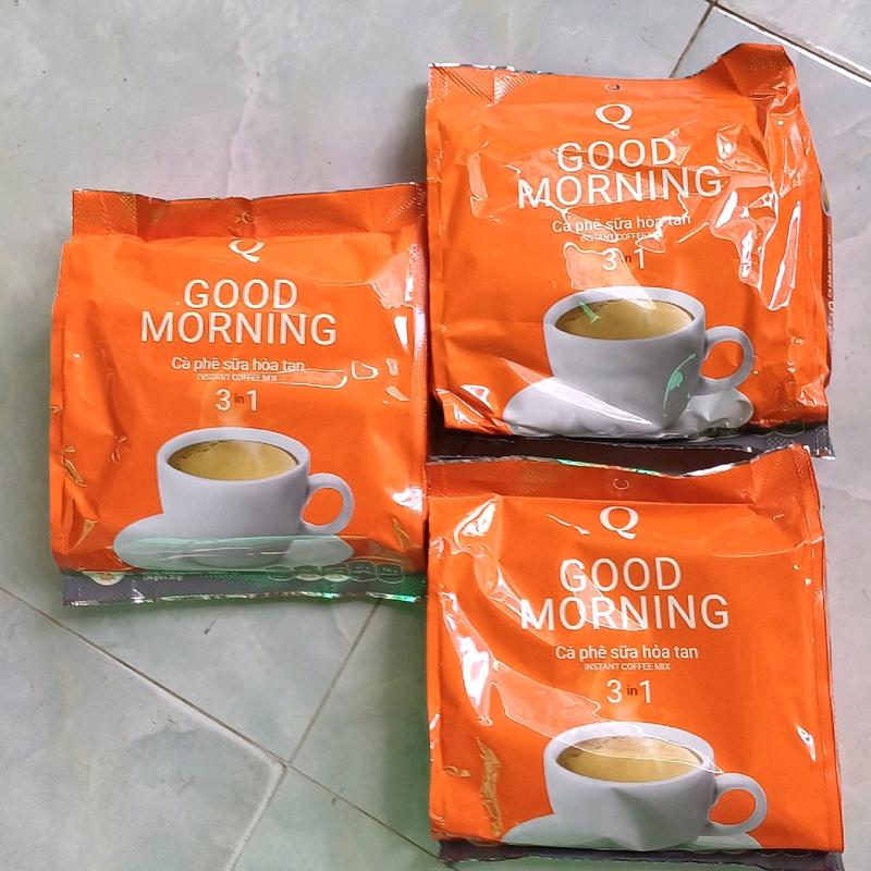  Combo 3 bịt cà phê sữa trần quang Good Morning  24 gói×20g  
