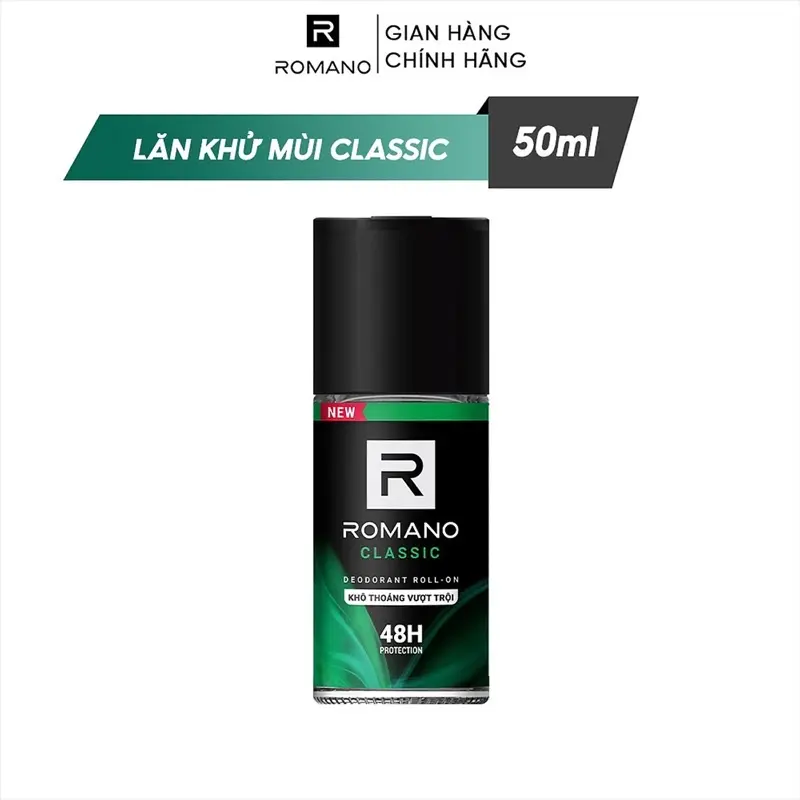Lăn Khử Mùi ROMANO Hương Nước Hoa 50ml 2