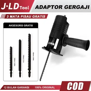 JLD Adaptor Reciprocating Jigsaw Tambahan Jig Saw Mesin Bor Tangan Gergaji Konektor Sambungan Bor Gergaji Konektor Electric Drill Jigsaw