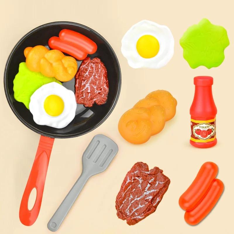 Kitchen Food Toys Simulation Kitchenware Play Set Pretend Play Pot ...