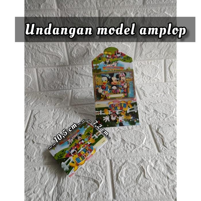 Gambar Undangan ulang tahun lipat model amplop - - dari Anugrah Plastik_NEW Kota Surabaya Tokopedia