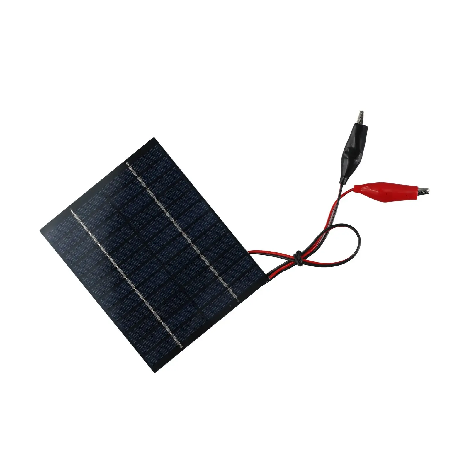 10W 12V Outdoor Portable Solar Panel with Clip for 9-12V Battery Charging