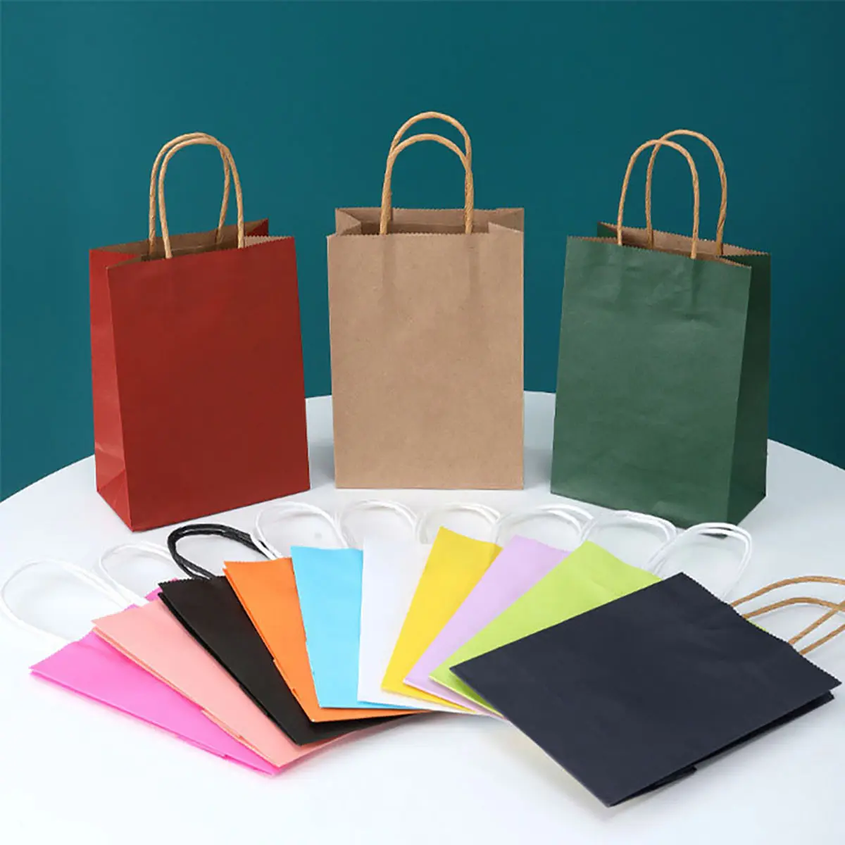 10pcs Paper Bag Birthday Loot Gift Handbag Tote Packing Storage