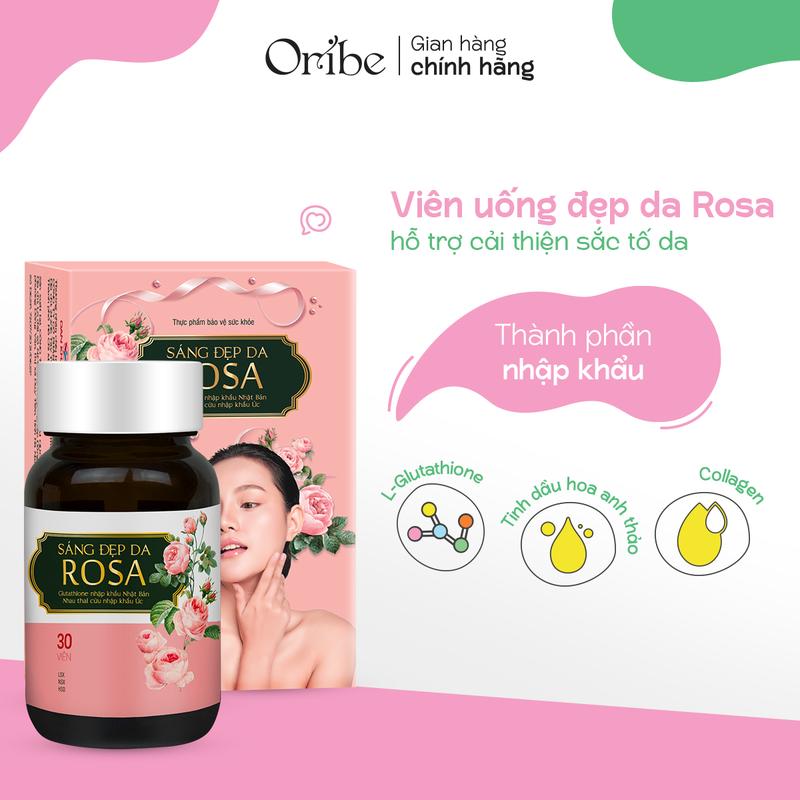 Viên Uống Đẹp Da Rosa Oribe Hỗ Trợ Cải Thiện Sắc Tố Da