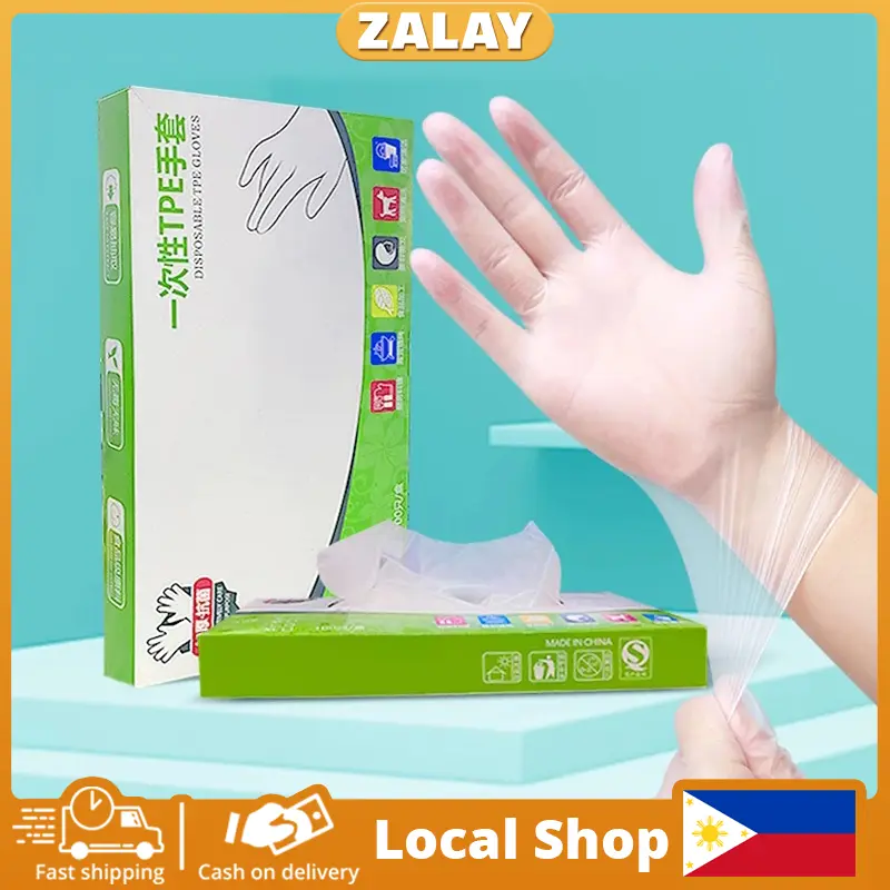 100pcs Disposable TPE Food Grade Gloves Kitchenware Cooking Cleaning Tool