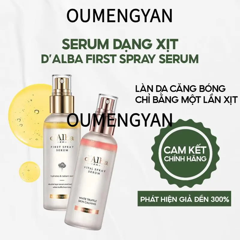 Xịt Khoáng Thuần Chay, d'Alba, Để Làm Săn Chắc Da khoang d'alba  serum  spray  hồng d'alba  chống  nắng  da  dầu dalba  spray  serum x it khoang d alba d alba cang bong Xịt khoáng căng sần đốm đen/tăng sắc tố serum & tinh chất