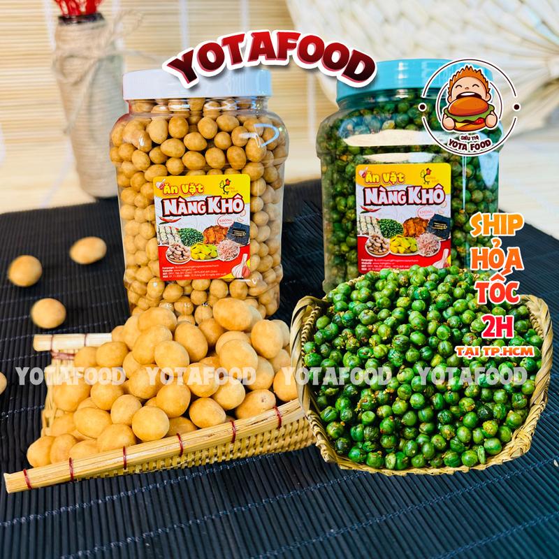 Combo 2Kg Đậu Phộng Mix 2 Vị [ 1Kg Đậu Phộng Cốt Dừa + 1Kg Đậu Hà Lan Tỏi Ớt ] Thơm Giòn | Yotafood
