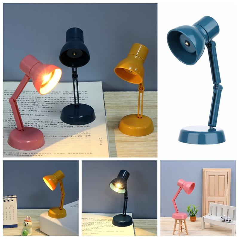 Product Introduction of Bending Warm Lighting LED Lamp Mini Reading Lighting Toy Furniture Doll Accessories Dollhouse Table Light 18