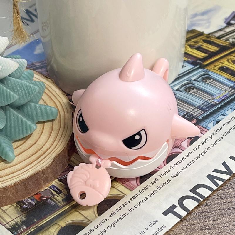 Product Introduction of [Shark Pull-back Toys/ Keychain] Shark pull string shark decompression toys keychain grip shark eat drawstring rope 12