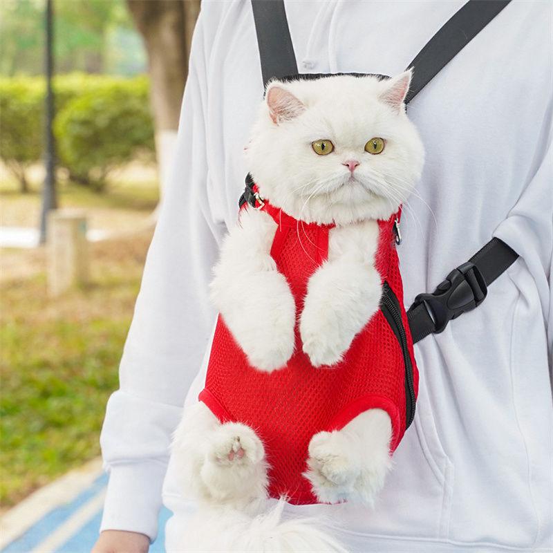 Product Introduction of Beg Galas Anjing Haiwan Peliharaan, Beg Bahu dan Mudah Alih, Reka Bentuk Bernafas, Sesuai untuk Kucing dan Kucing Haiwan Peliharaan, Empat Penjuru, Boleh Digunakan sebagai Beg Galas Mudah Alih Dada 14