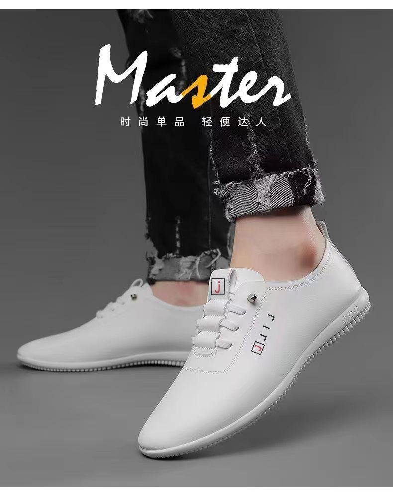 Product Introduction of รองเท้าหนังผู้ชาย ทรงเตี้ย มาใหม่ หนังนิ่ม แบบสวม ระบายอากาศ พื้นนุ่ม เหมาะสำหรับเยาวชน รองเท้าขับรถ 6