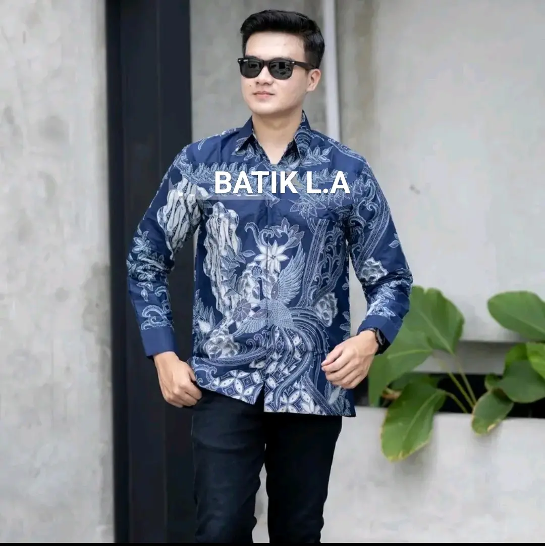 KEMEJA BATIK MOTIF PEKSI KAWUNG Kemeja Batik Pria Original Premium Solo Lengan Panjang Pendek Lapis Furing Halus Estetik Katun Baju