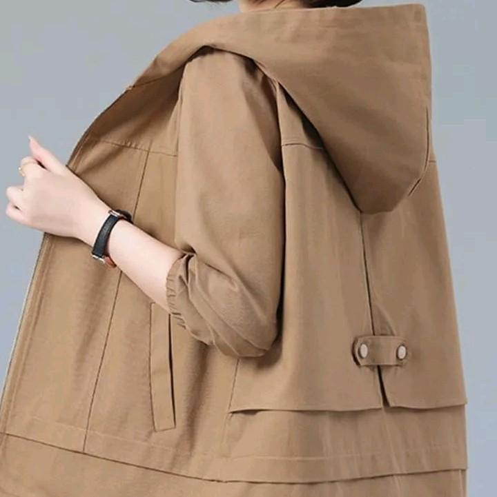 JAKET WANITA CASUAL WINDBREAKER ALL MATCH HOODIE 0