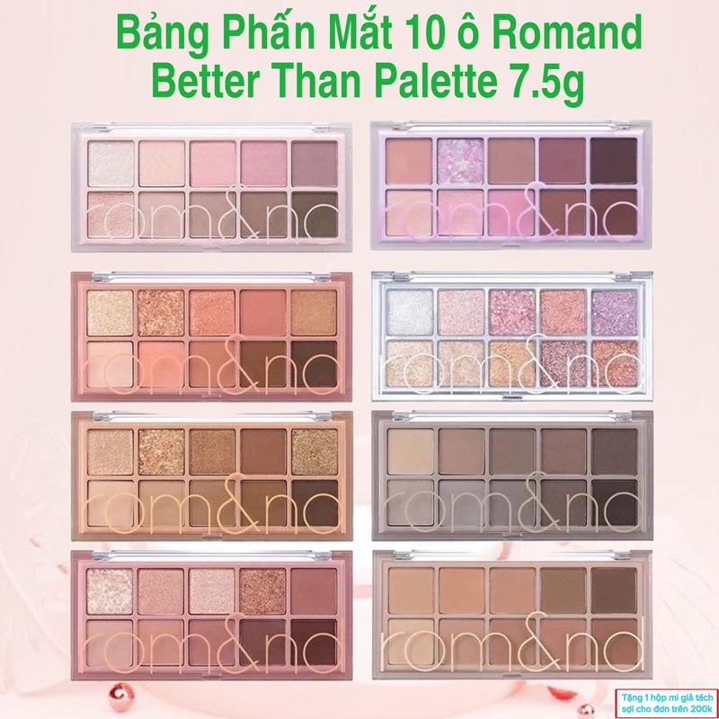 [chính hãng] Bảng phấn mắt cao cấp 10 ô ROMAND Better Than Eye Palette 7,5g