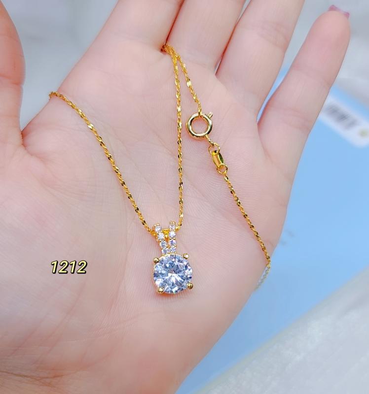 [1212] Dây xoắn nhí phối mặt 1 viên đá hình tai thỏ xinh xắn dây dài 45cm 0