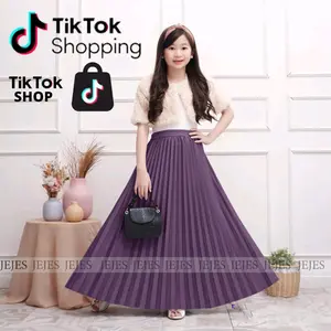 ROK PLISKET ANAK TANGGUNG 4-18 TAHUN / ROK PLISKET MAYUNG / ROK ANAK REMAJA / ROK MUSILEM ANAK PEREMPUAN