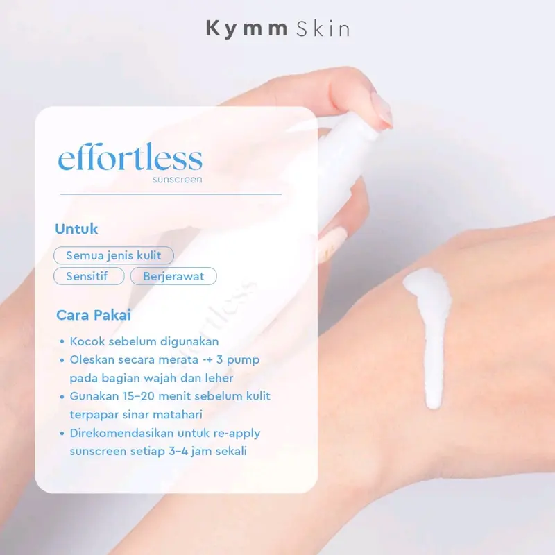KYMM SKIN EFFORTLESS SUNSCREEN SPF 50 3