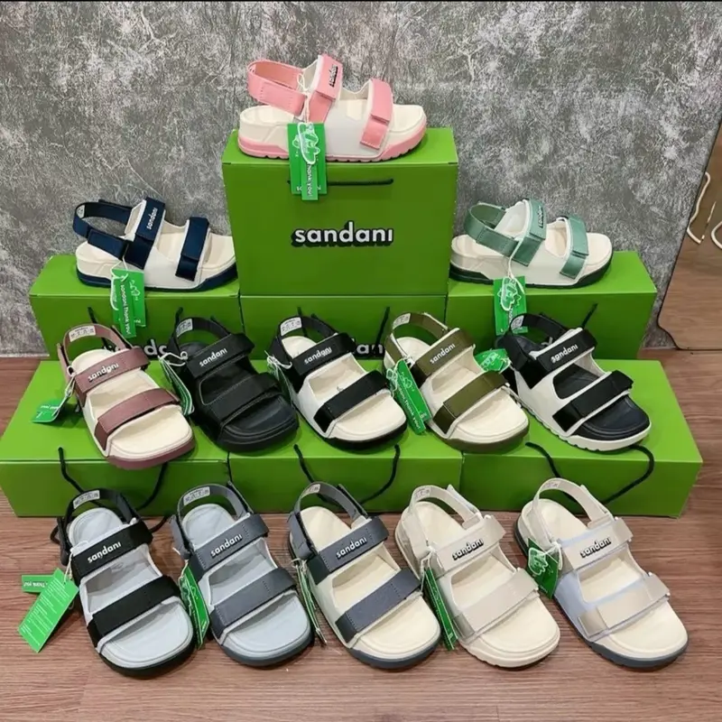 (Nên tăng lên 1 size) đủ màu sandan sandani đế bằng mũi tròn GiàY 1