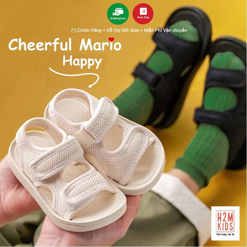 Sandal cho bé Cheerful Mario QL-2277 Sandal quai dán cho bé đi học dành cho bé trai bé gái chống trơn trượt chính hãng