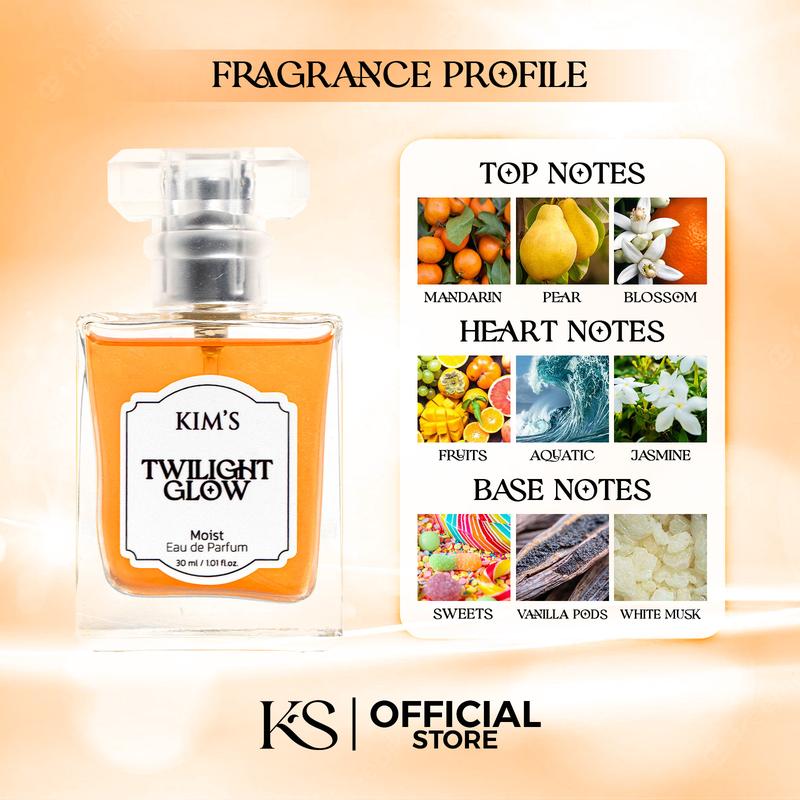 Bundle KIM'S Moist Eau de Parfum (EDP) Isi 5 - All Varian - Parfum + Pelembab Wangi Tahan Lama KIMS 30ml Vanila Perfume Wanita Melati Bunga 5