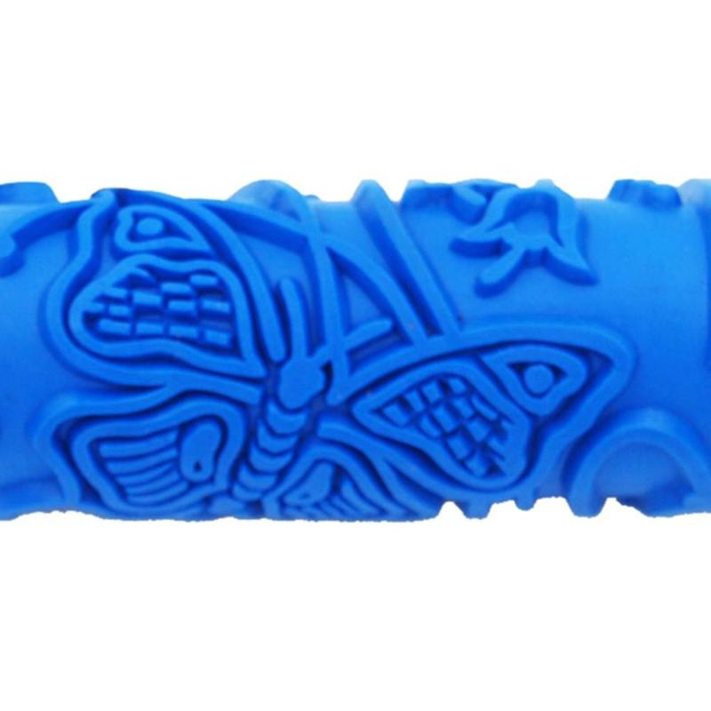 Product Introduction of 5\\\'\\\' Wall Painting Printing Rubber Pattern Roller Decor 2