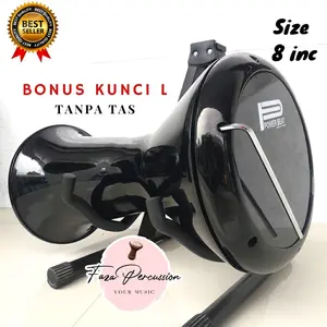 Darbuka Glowing Hitam Polos 8 inch Terlaris