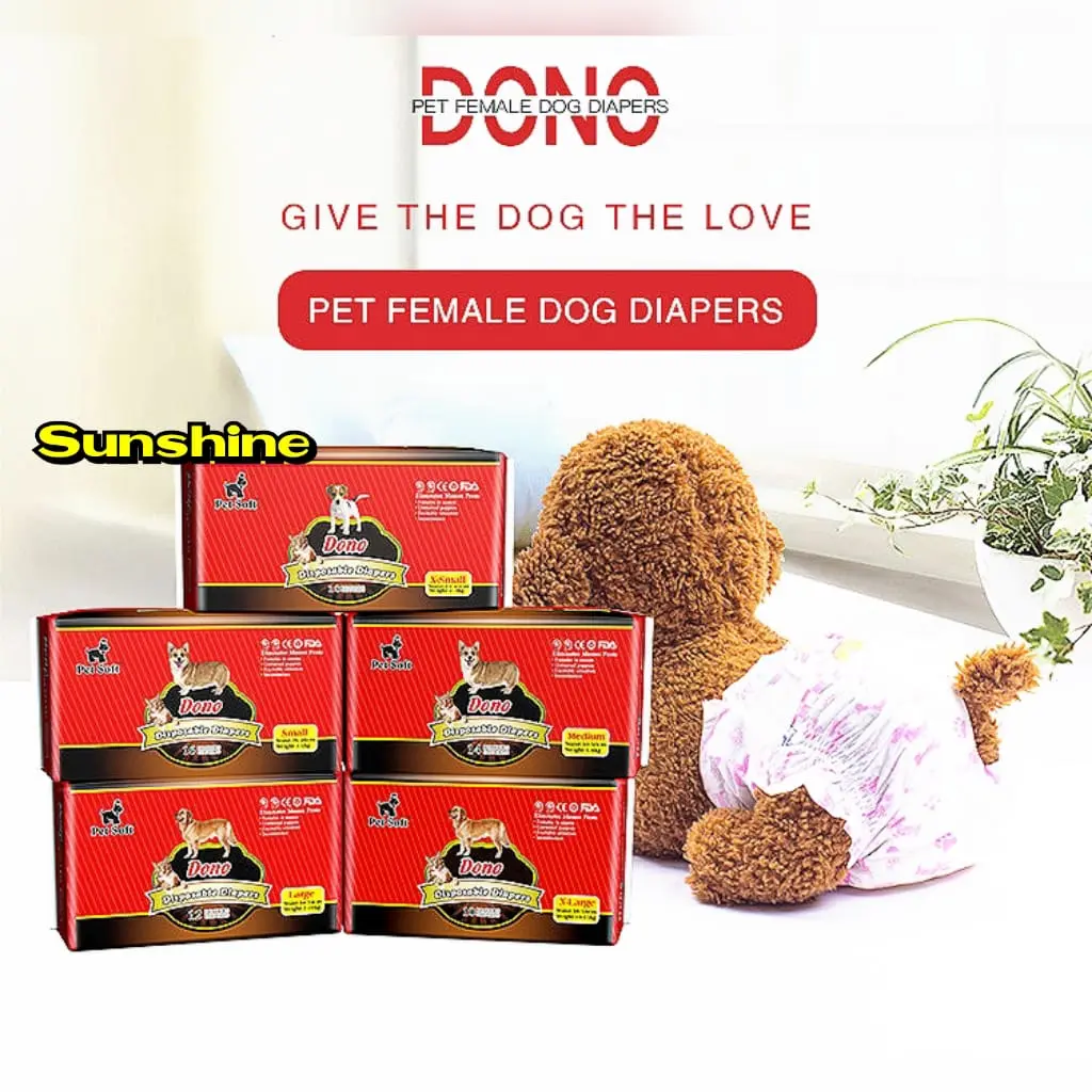 Dono Pet Diapers Female Dog All Size - Pampers Popok Anjing Betina