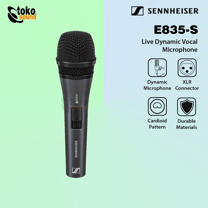 Gambar Sennheiser E835S E835 S - Dynamic Microphone With Switch Original dari Tokosound Proaudio Kota Administrasi Jakarta Barat Tokopedia