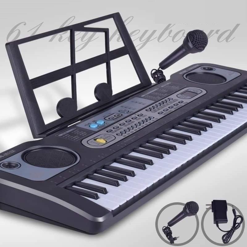 Đàn organ Đàn piano 61 phím cho bé - tặng kèm mic hát karaoke thiết kế gọn nhẹ an toàn cho bé Voi Đồ Chơi Đèn Kem Toys Ong