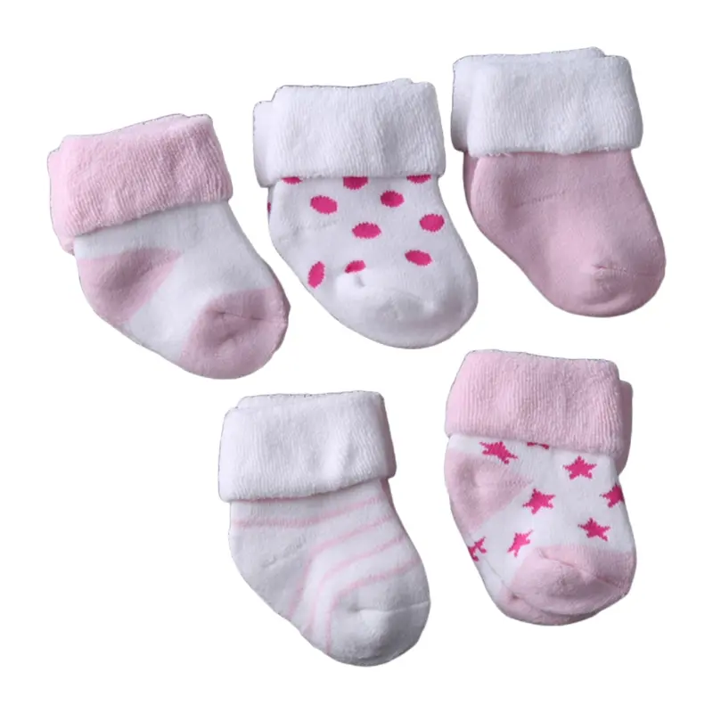 ✪ 5 Pairs Warm Baby Socks  Autumn Winter Boys Girls  Foot Sox for 0-3Years Thicken Cotton Terry Newborn Toddler Stockings