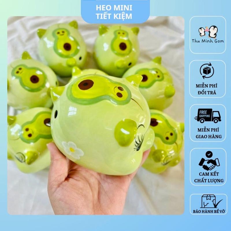 [ lỗ tròn ] Heo lỗ tròn vẽ kĩ/ ống heo tiết kiệm gốm sứ Bát Tràng cao cấp/ ống heo cao cấp lỗ tròn/ lợn đất tiết kiệm/ lợn đất tiết kiệm