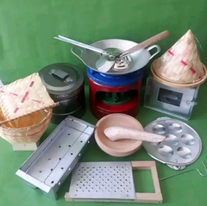 Mainan Masak Masakan Anak Paket Komplit / Set kompor mini mainan dapur masak masakan anak /  Kichen Set Mainan Edukasi Murah Bisa Masak Beneran Kayu Toys