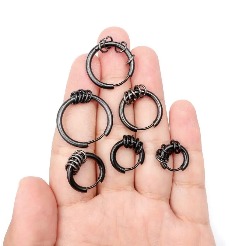 Anting pria dan wanita ring hop + ring terbaru dan terlaris
