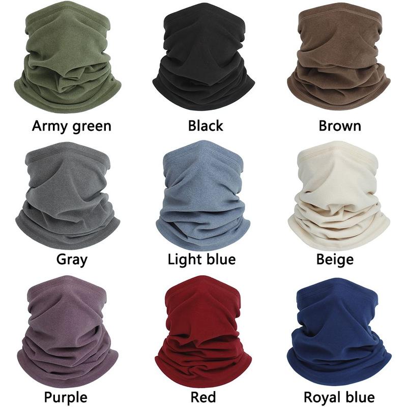 Product Introduction of Outdoor Men Women Windproof Polar Fleece Thermal Tube Scarf Magic Cycling Scarf Neck Warmer Half Face Mask 22