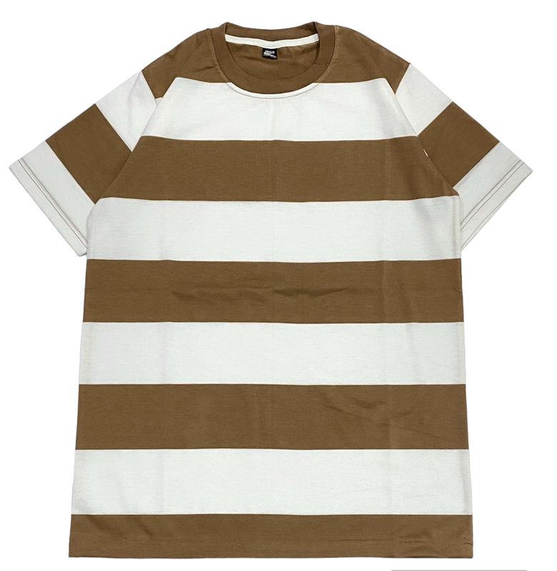 (Cotton 24s) Kaos Stripe Bahan Tebal Cotton 24s / Atasan Baju Salur Premium 5