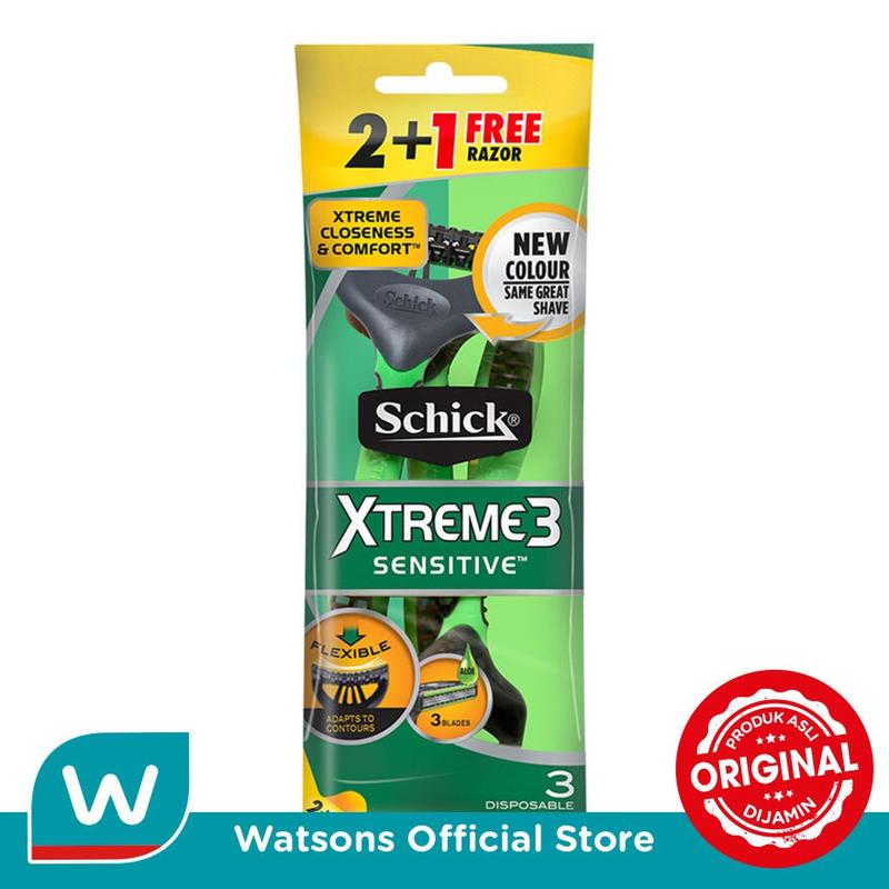 Schick Razor Xtreme 3 Comf 2+1 - Shop | Tokopedia