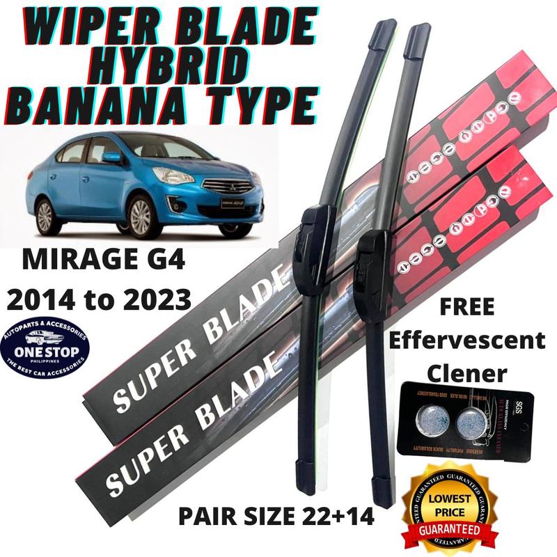 Product Introduction of WIPER BLADE CLASS A+ MIRAGE G4 2014 TO 2023 (FREE) WINDOW CLEANER TABLETS - PAIR (22+14) 0